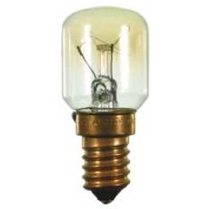 Ovnlampe B26x57mm 235V 15W E14 300° - Standardlampe 15W 235V E14 klar