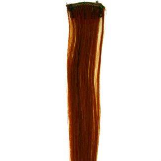 Brun, 50 cm - Crazy Color Clip On.