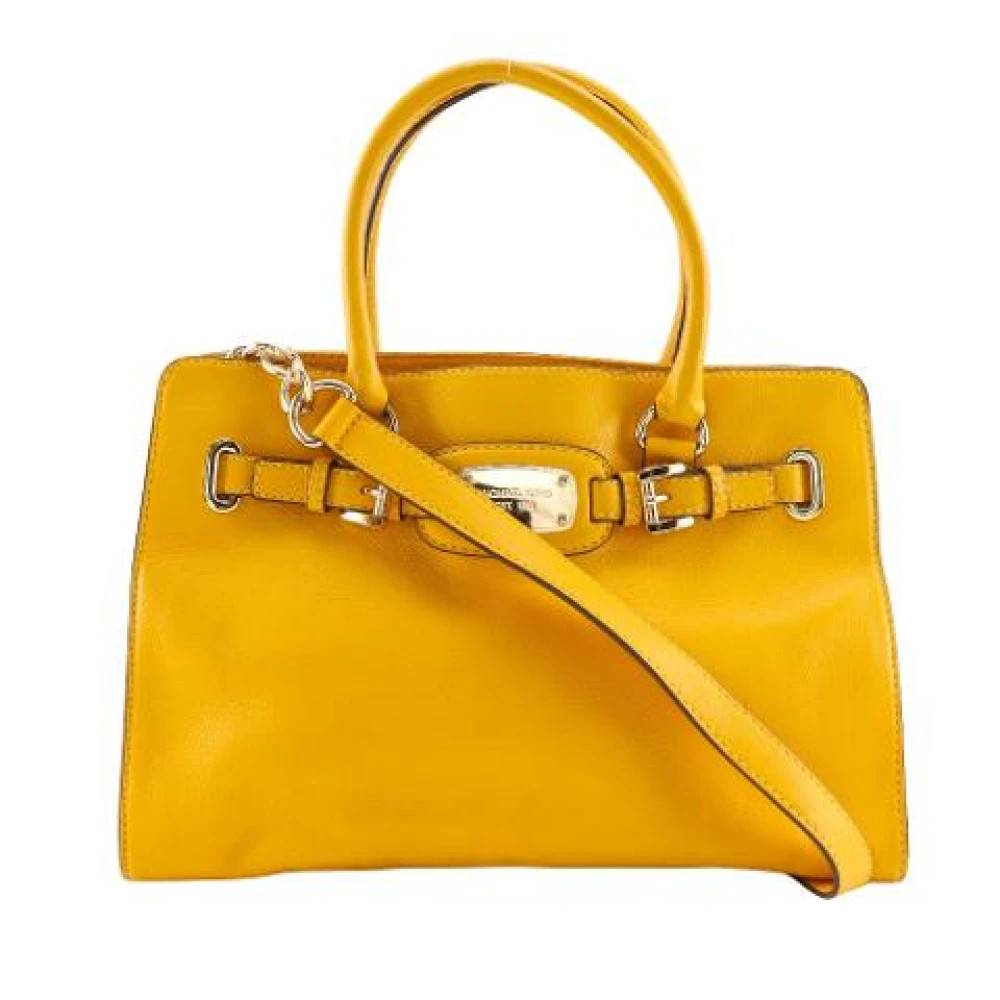 Michael Kors Pre-owned Pre-owned Læder Håndtaske - Vintage - Dame - Gul - ONE SIZE - Læder