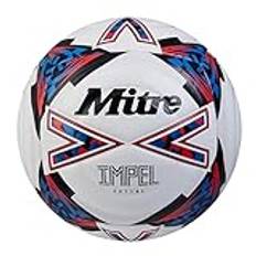 Mitre Impel Futsal Fotboll | Inomhusboll | Lågstudsande fotboll, Vit/Svart/Bib Röd, 3