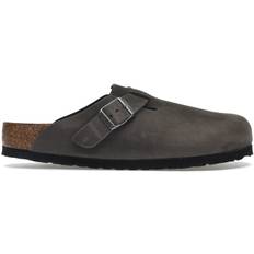 Birkenstock Boston Soft Footbed Oiled Leather Iron Grey