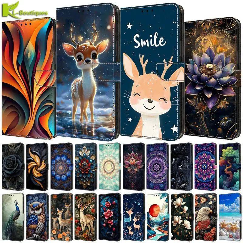 För Xiaomi Redmi 15C Europeisk Version Fodral Målad Plånboks Flip-fodral för Xiomi Redmi 15c 5G 4G 173mm Skyddande Cover Funda Coque