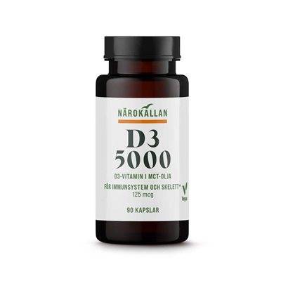Närokällan D3 5000 Vegan 90 kapslar
