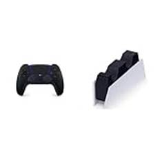 Sony PlayStation5: DualSense Wireless Controller - Midnight Black & Sony PlayStation 5: DualSense Wireless Controller Charging Station