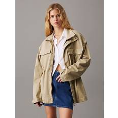 Unisex 2-in-1 Cotton Twill Jacket - Khaki - XXS