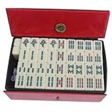 VICASKY 1 Set Resa Fritid Mahjong Brädspel Mahjong Resa Mahjong Mini Kompakt Leksak Majiang Mini Mahjong Kit Mahjong För Hem Mahjong Kit Miniatyr Mahjong Kit Mahjong Leksak