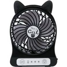 Bärbar mini usb fläkt skrivbord fläkt katt form laddningsbar mikro usb laddning för hemmakontor resor utomhus luftkylning resa hem