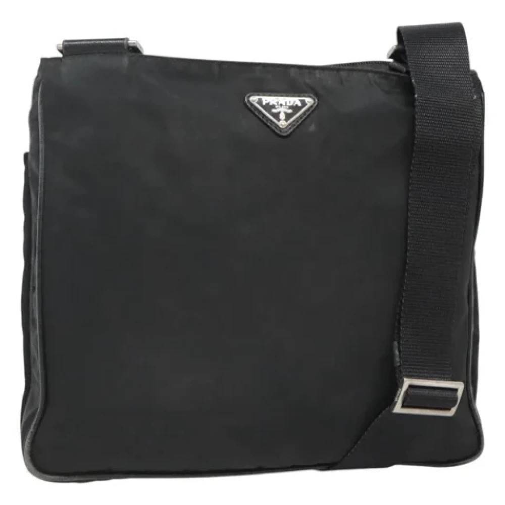 Prada Vintage Pre-owned nylon prada-tasker - Vintage - Dame - Sort - ONE SIZE - Nylon
