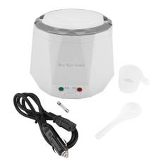 12V 100W 1.3 L Electric Portable Multifunctional Rice Cooker Food Steamer for Car White vit