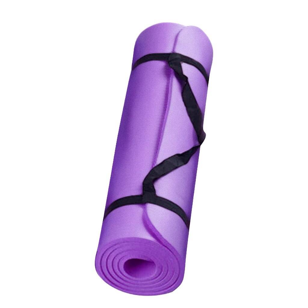 15mm Tjock Yogamatta Halkfri - Lila