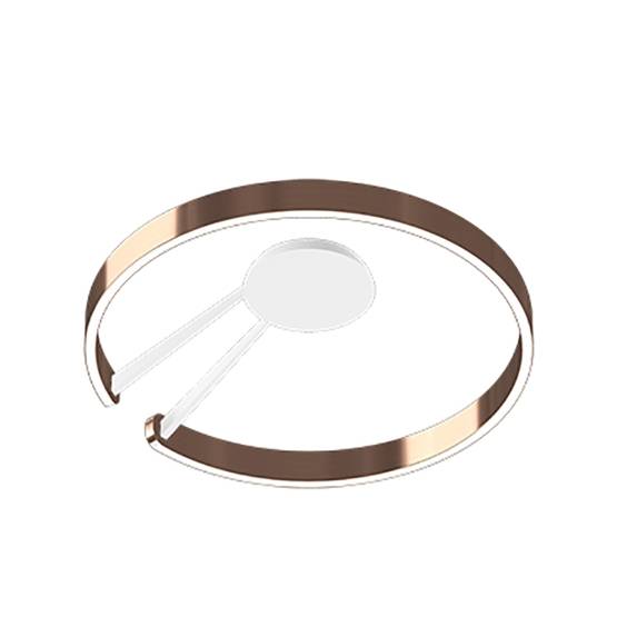 Occhio Mito aura 60 loftlampe bred, rosegold/hvid