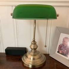 Sv-grön färg glas bankir lampa lock/bankers lampa glasskärm lampskärm