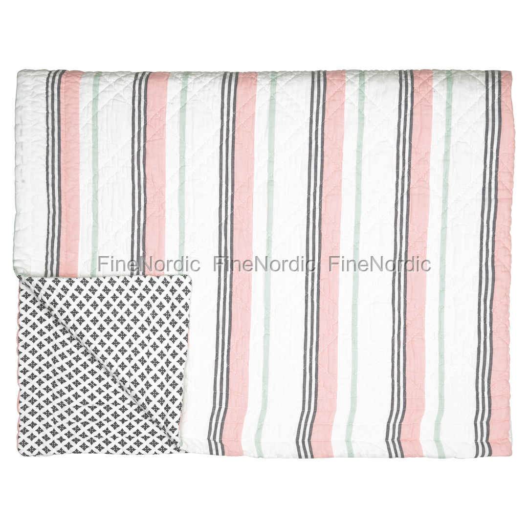 GreenGate Quilted Bed Cover "Leoma Peach" 180 x 230 cm