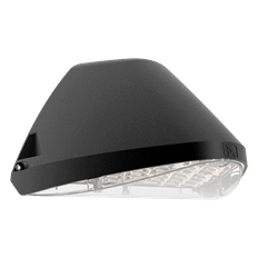 WOLF vägg 18/20/30W sensor 3K/4K IP65 IK10 svart asym ljusfördelning
