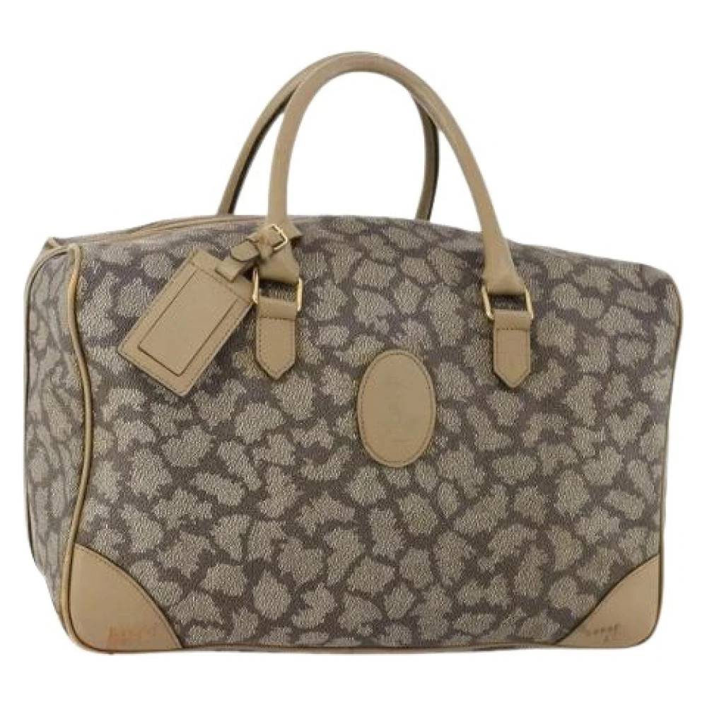 Saint Laurent Vintage Pre-owned Vintage Boston Taske - Vintage - Dame - Beige - ONE SIZE - Læder