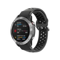 Silikonearmbånd Sport Garmin Approach S70 47mm sort