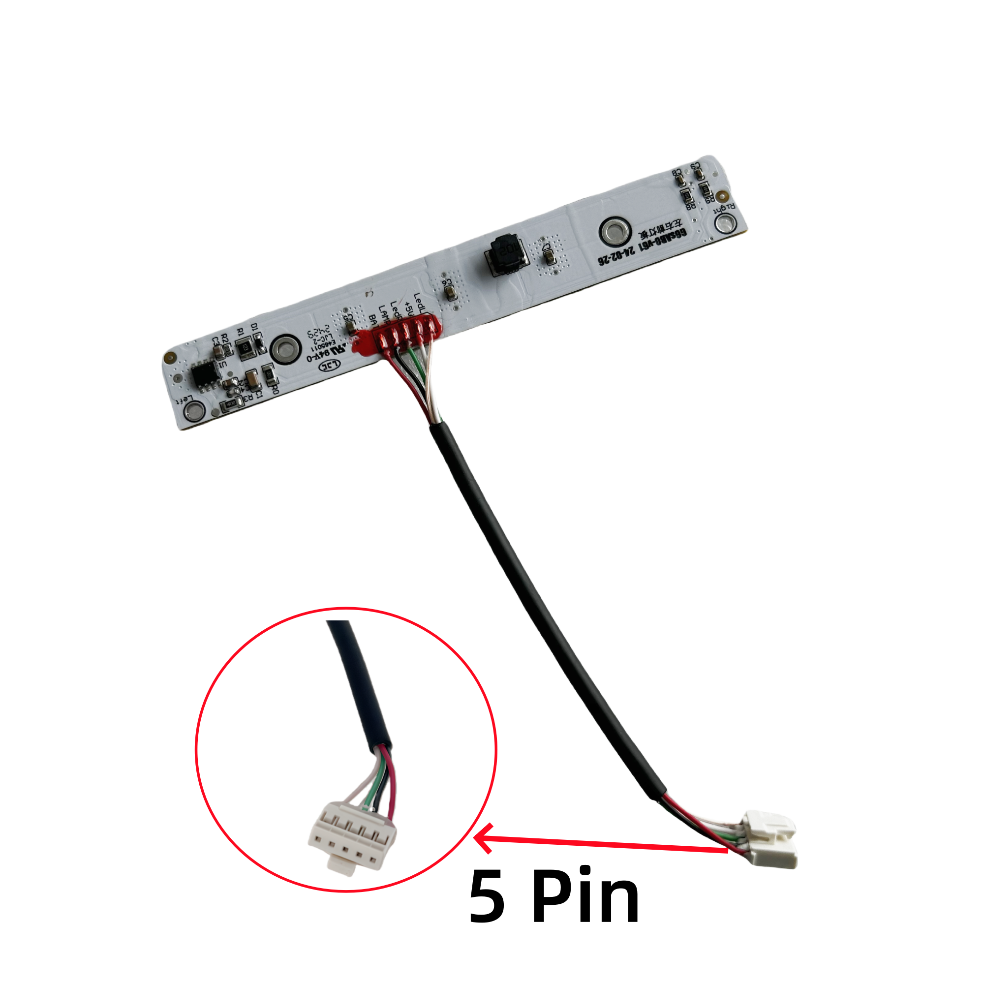 Original 5 Pin Headlight For Kugoo Kukirin G4 Electric Scooter Handlebar Lamp Head Front LED Light Replacement Accessories