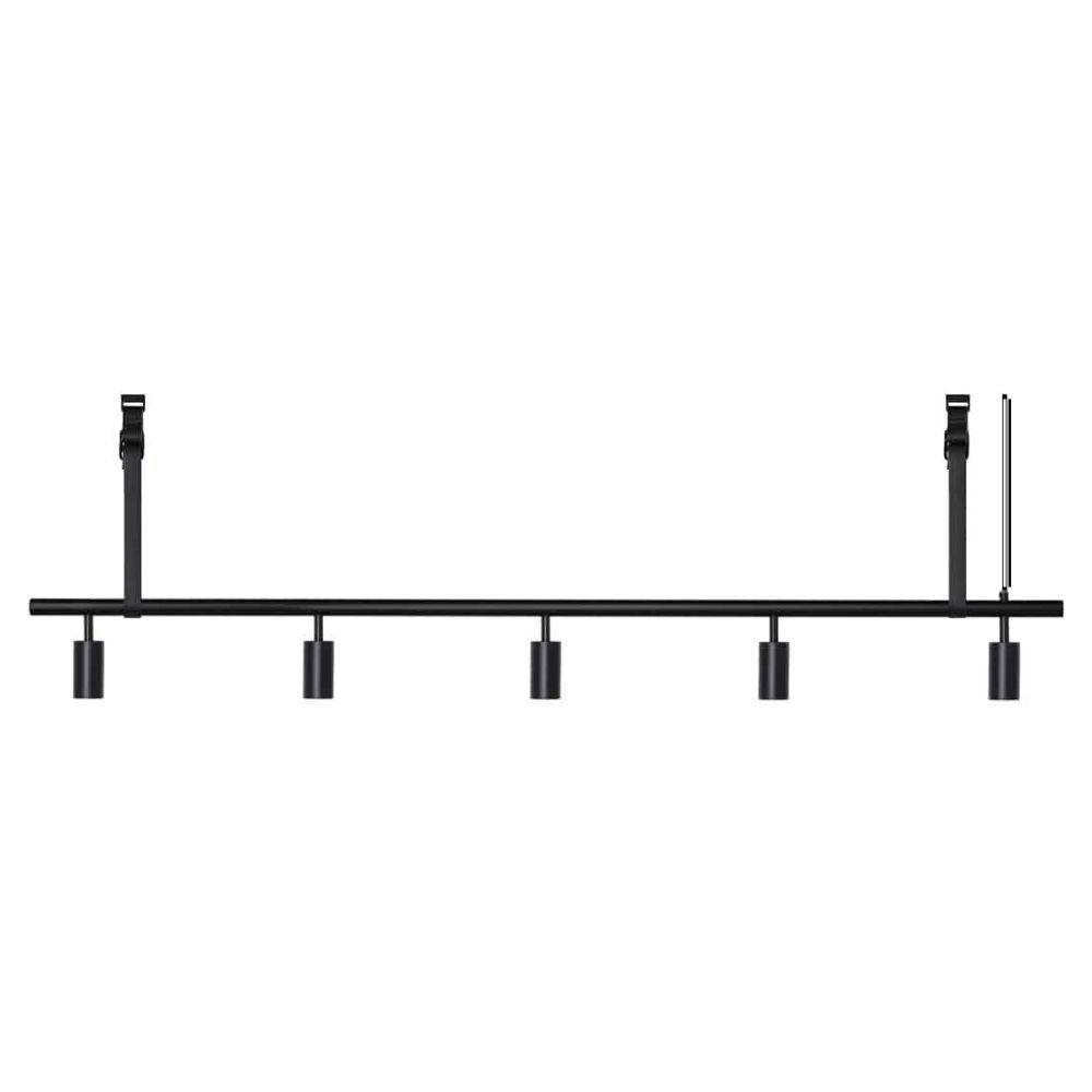 RUBN Long John Pendel 5 Spots (180 cm) Black Black Leather