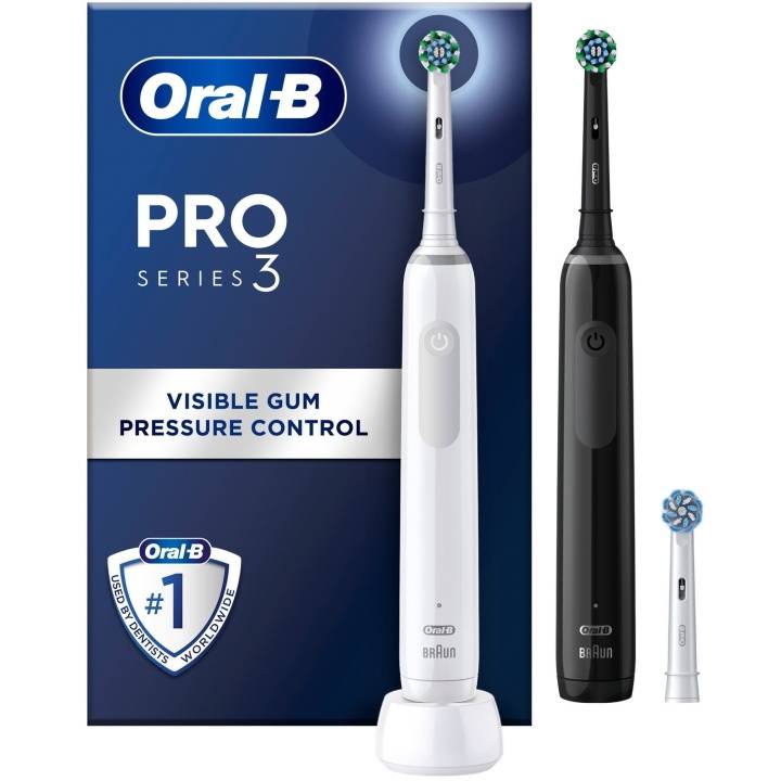 Oral B Eltandborste Pro3 Duo Black / White