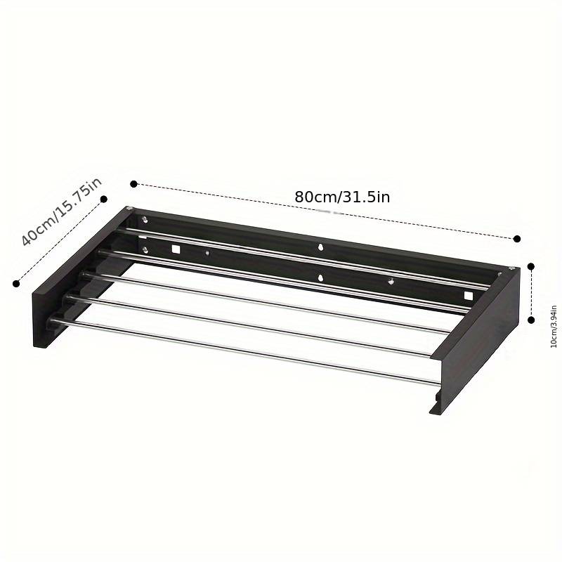 Wall-mounted Clothes Drying Rack That Folds Away, Of To 45 , With A Width Of Inches And A Length Of 13.1 Feet For Hanging Garments, Drying Racks