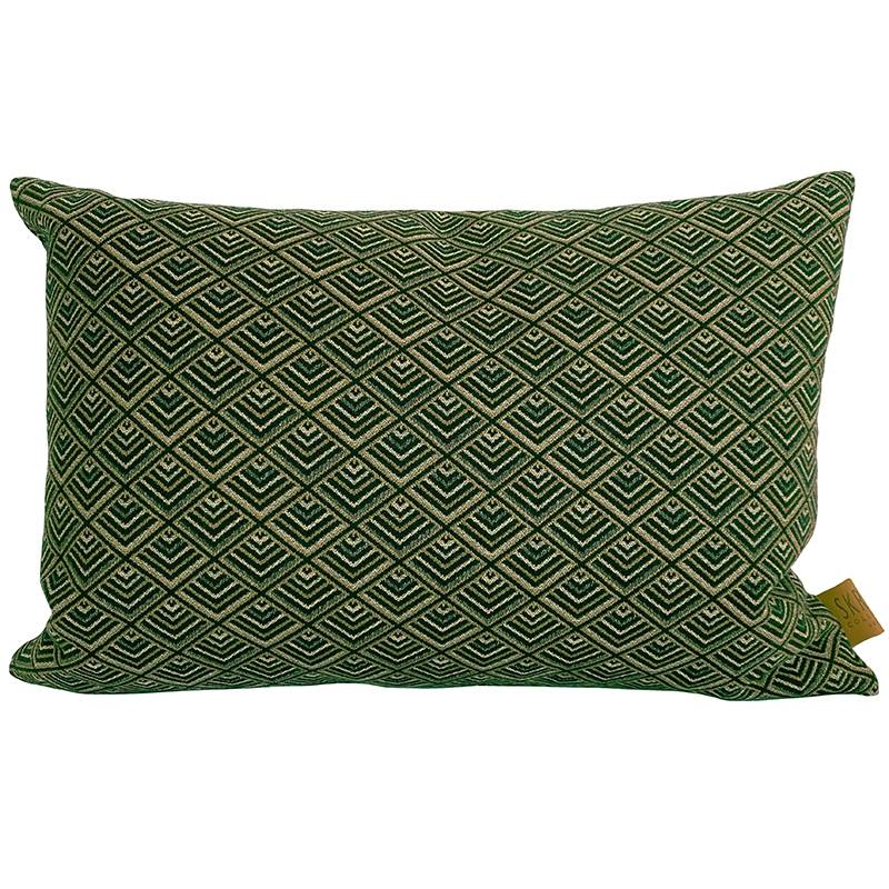 Skriver Collection Bond Street Pude Grøn - 40x60 cm.