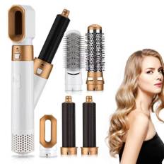 Moorle Multifunktionel 5-i-1 Hårtørrer, Air Styler, Hot Air Brush, Hair Styler - Krøller, Volumen og glat hår