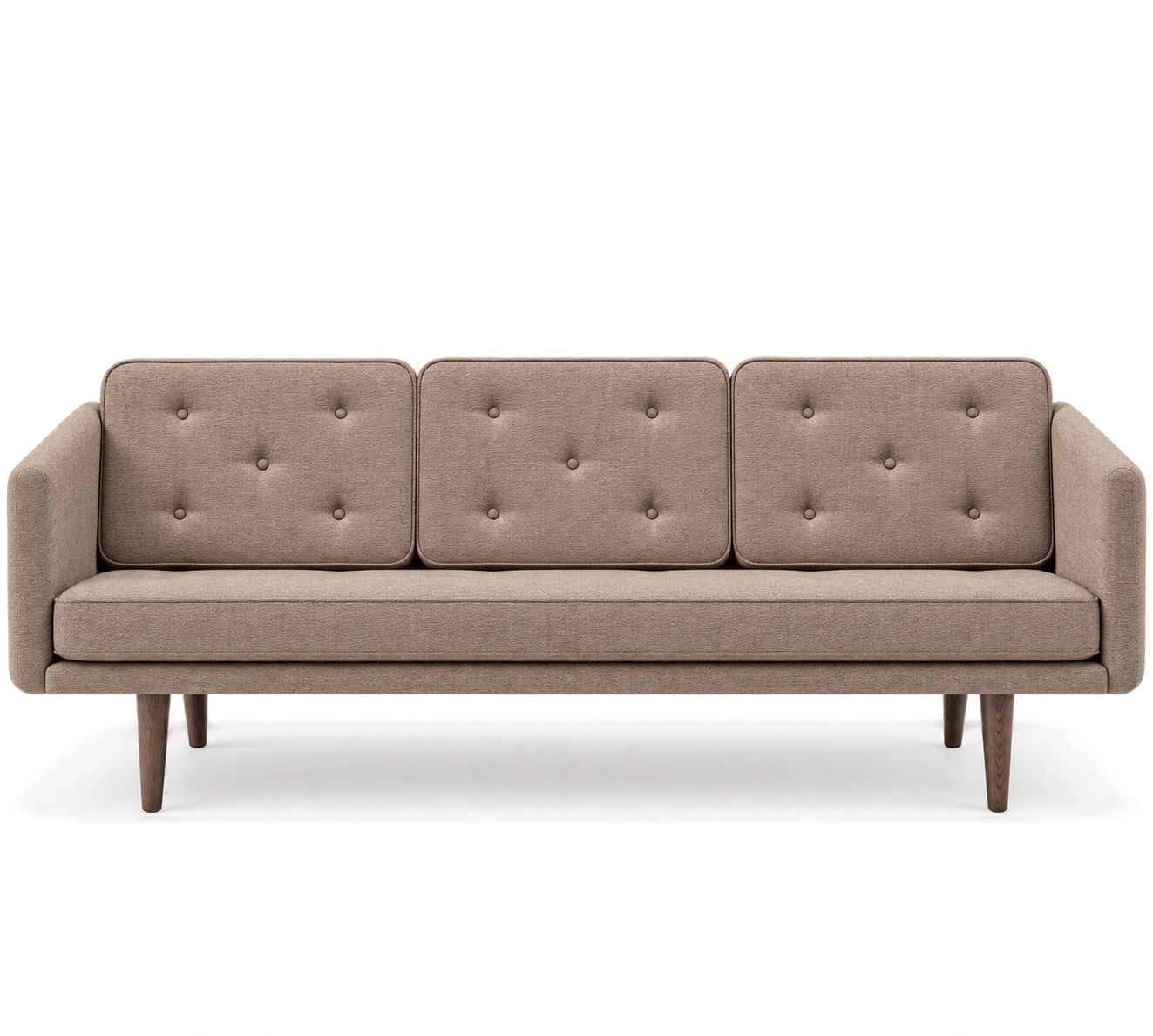 No. 1 Sofa 3-personers, Mood af Børge Mogensen Mood 1103 - Røget eg bejdset - Jacobsen Plus