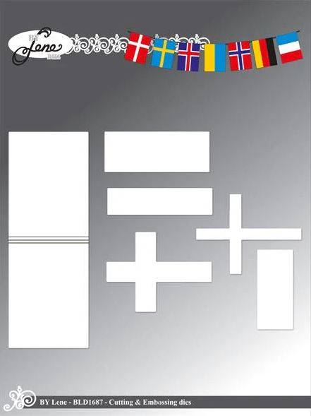 By Lene - Cutting & Embossing Die - Flag Vine BLD1687