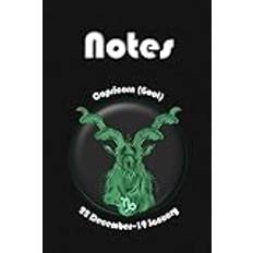 Capricorn Zodiac Star Sign Notebook | Journal | Dream Keeper | Goal Setter | Reflection Writings | Keepsake | Vision Sketchings