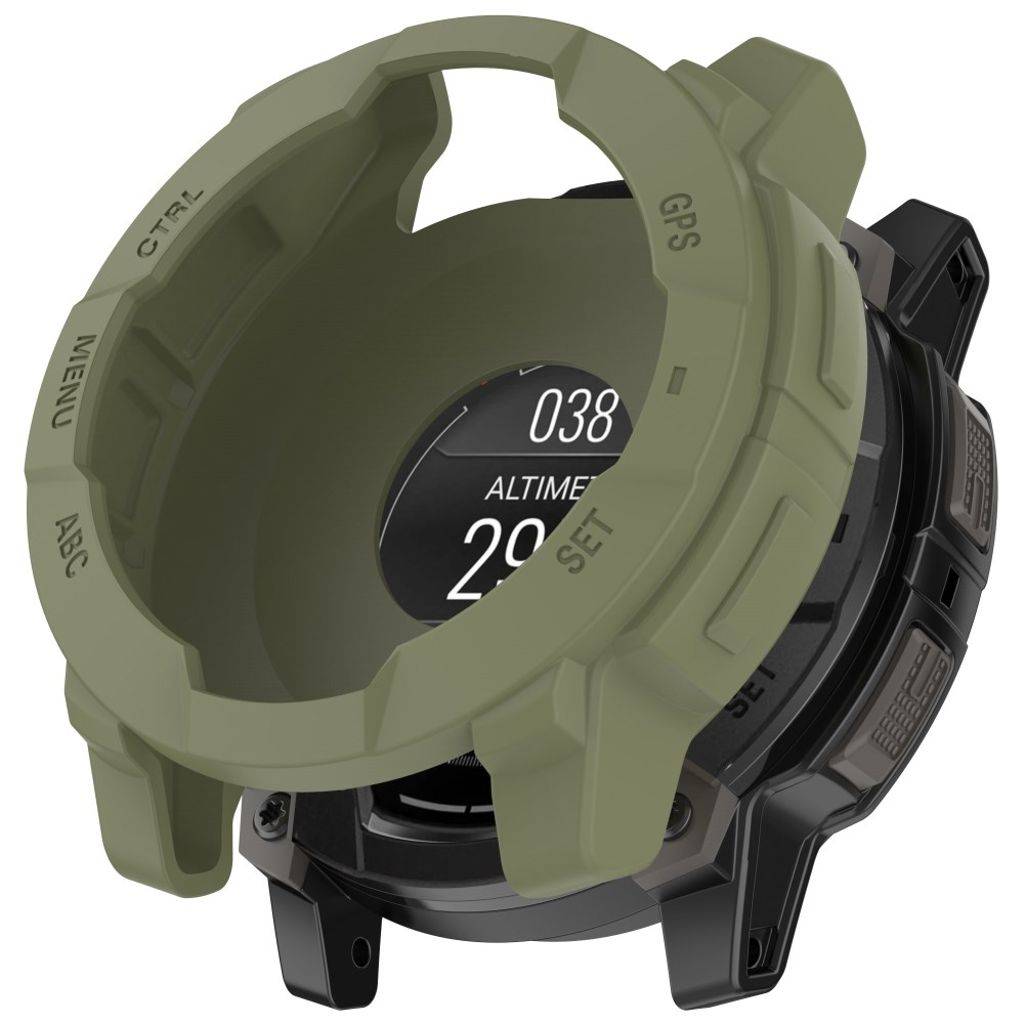 Garmin Instinct 3 AMOLED 50mm etc. Skal i silikon - Grön