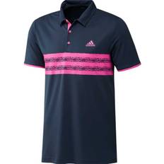 Adidas Core Left Chest Golf Polo Shirt - Navy/Scarlett Pink