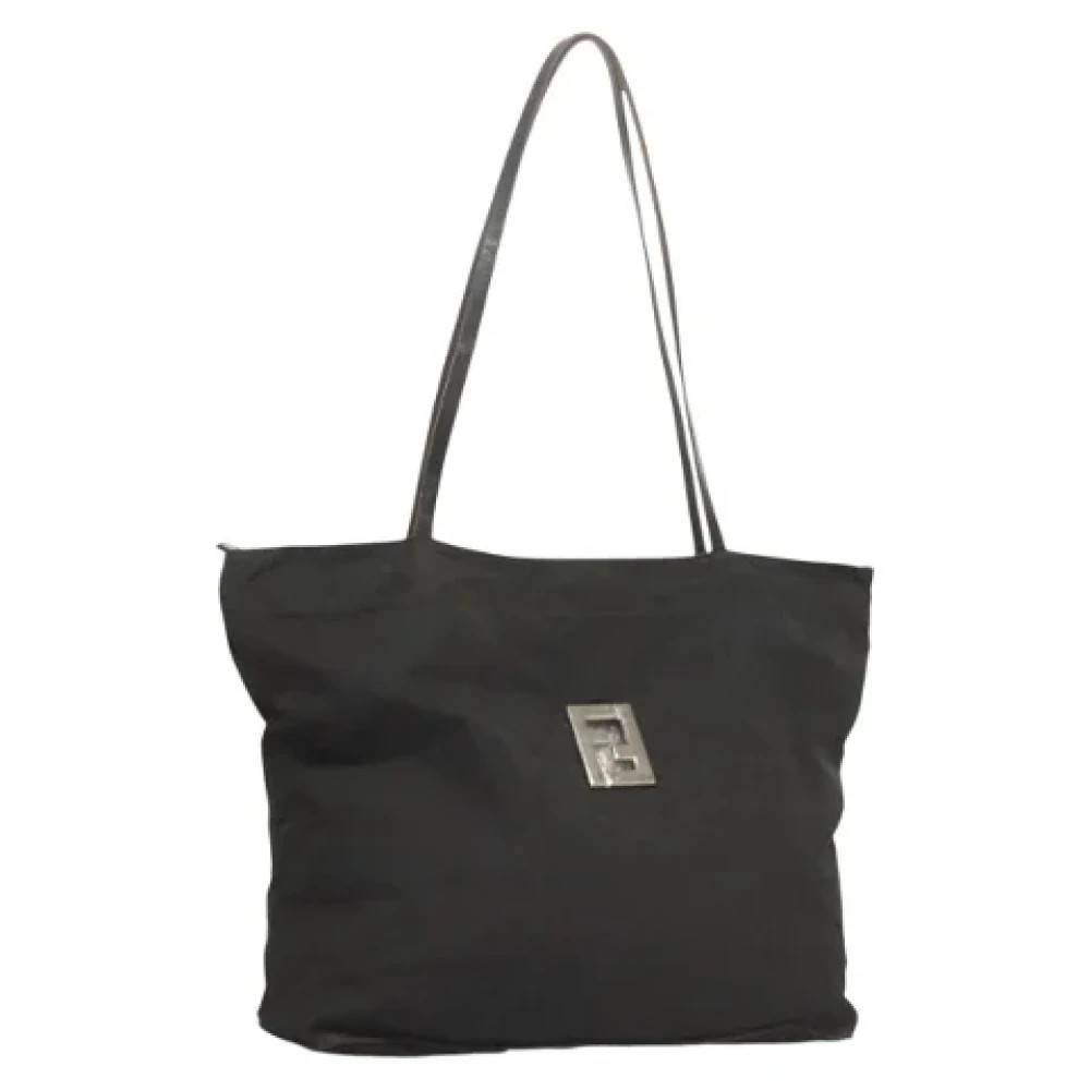 Fendi Vintage Pre-owned Canvas fendi-tasker - Vintage - Dame - Sort - ONE SIZE - Tyl