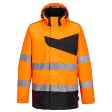 PORTWEST PW2 HI-VIS REGN JAKKE, PW265 - Hi-Vis Orange / 4XL