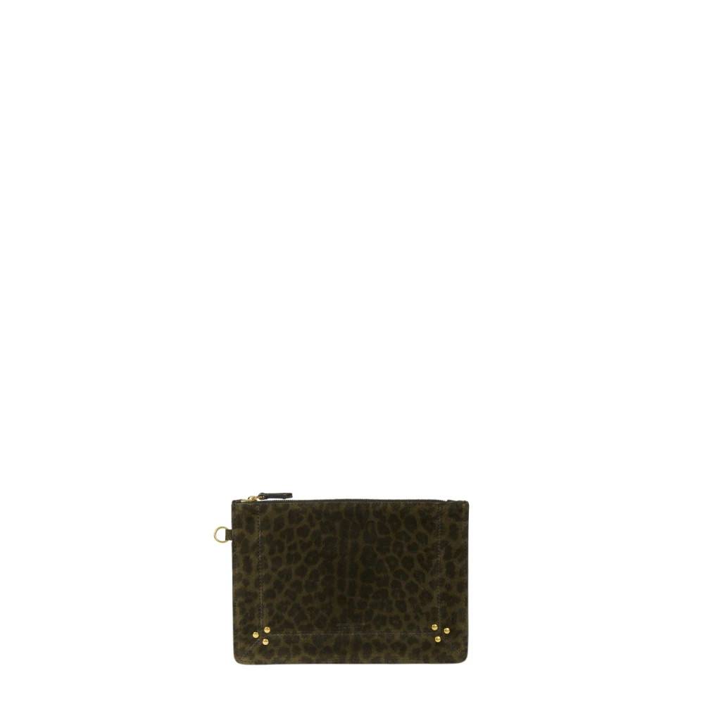 Jérôme Dreyfuss Popoche M Clutch - Tasker - Dame - Brun - ONE SIZE - Bomuld