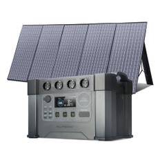 ALLPOWERS Solar Generator S2000 Pro mit 400W Solarpanel, 1451Wh Akku Batterie Backup mit 4x 2400W AC Ausgängen (4000W Peak) Tragbare Powerstation für Autoreisen Wohnmobil Outdoor als Notstromaggregat