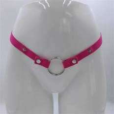Adult Games BDSM Bondage Penis Ring Male Chastity Cage Anti-off Device Elastic Belt Scrotal Cock Lock Sexy Toys For Sissy Gay18+(Pink)
