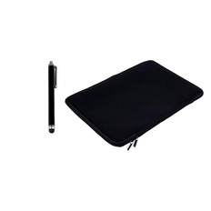 Stylus Touch Pen & Perth Sort Neopren Sleeve til iPhone, iPad & Tablet - 9,7"-11" pakke