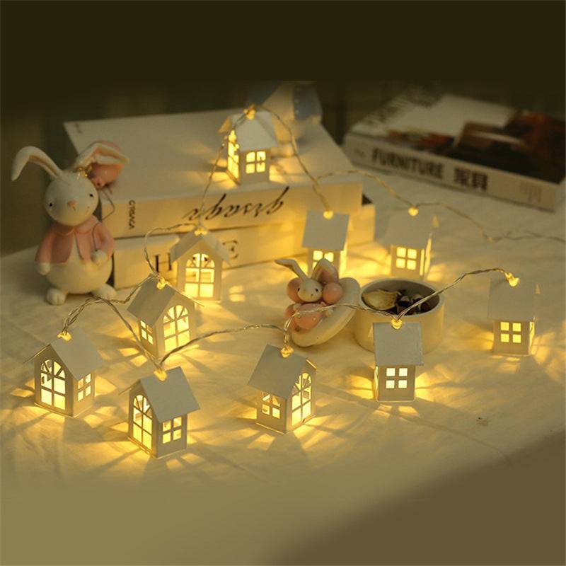 House Lighting Chain Nordic Christmas Decorative Lights Led Internet Celebrity Bedroom Starry Lights Girl Heart Colored Lights - Battery Type
