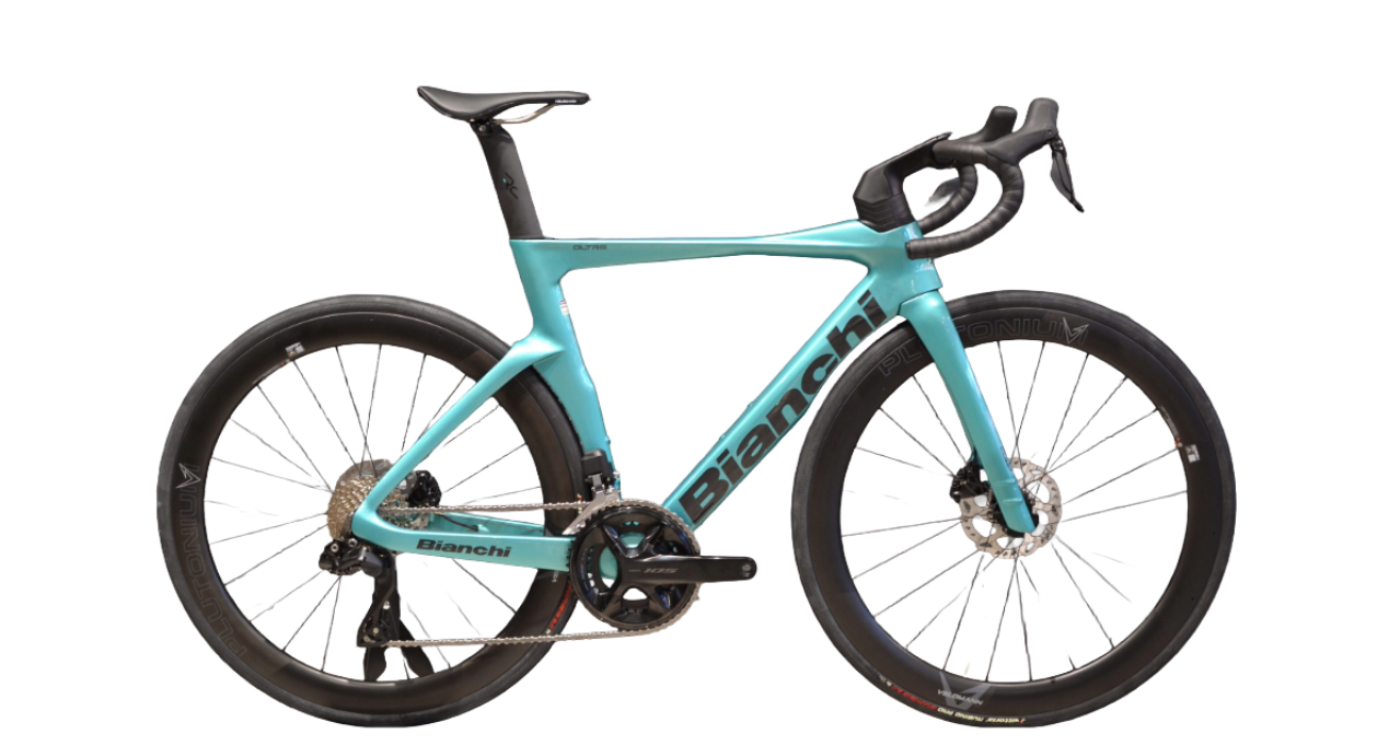 Bianchi Oltre Comp 2026 - Shimano Ultegra Di2 2x12sp - Velomann Carbon - 170 / 57 / metallic celeste / black ful glossy (57)
