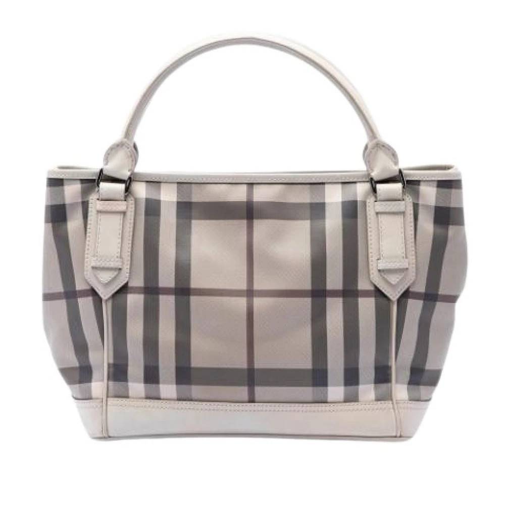 Burberry Vintage Pre-owned Coated Canvas Tote - Vintage - Dame - Beige - ONE SIZE - Uld