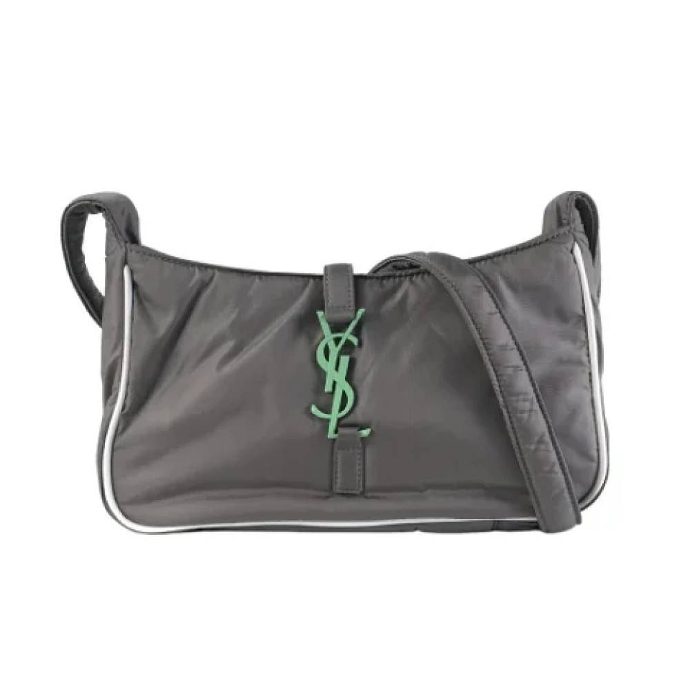 Yves Saint Laurent Vintage Pre-owned nylon hndtasker - Vintage - Dame - Grå - ONE SIZE - Nylon