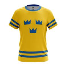 Tre Kronor | T-shirt - Gul/Blå - 3XL