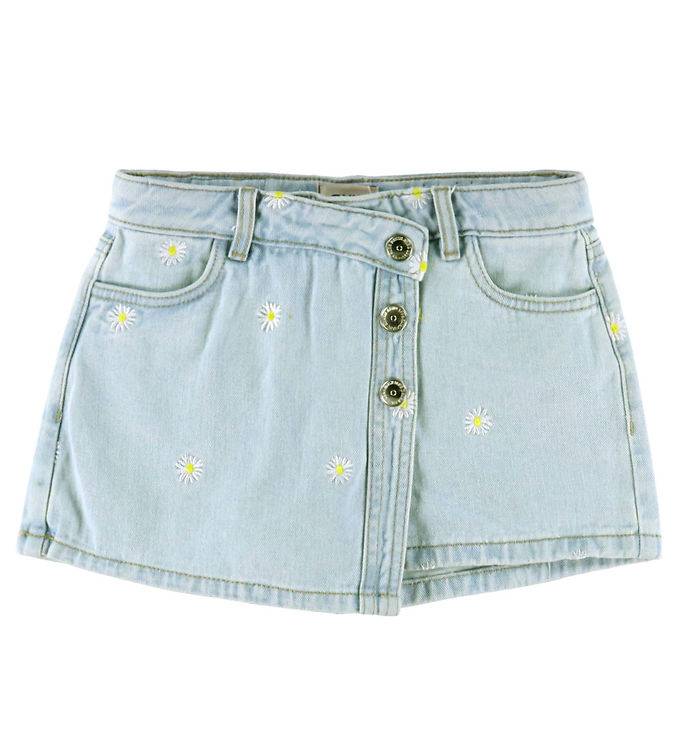 Kids Only Shorts - KogLesly - Light Blue Denim m. Blommor - Kids Only - 13 år (158) - Shorts