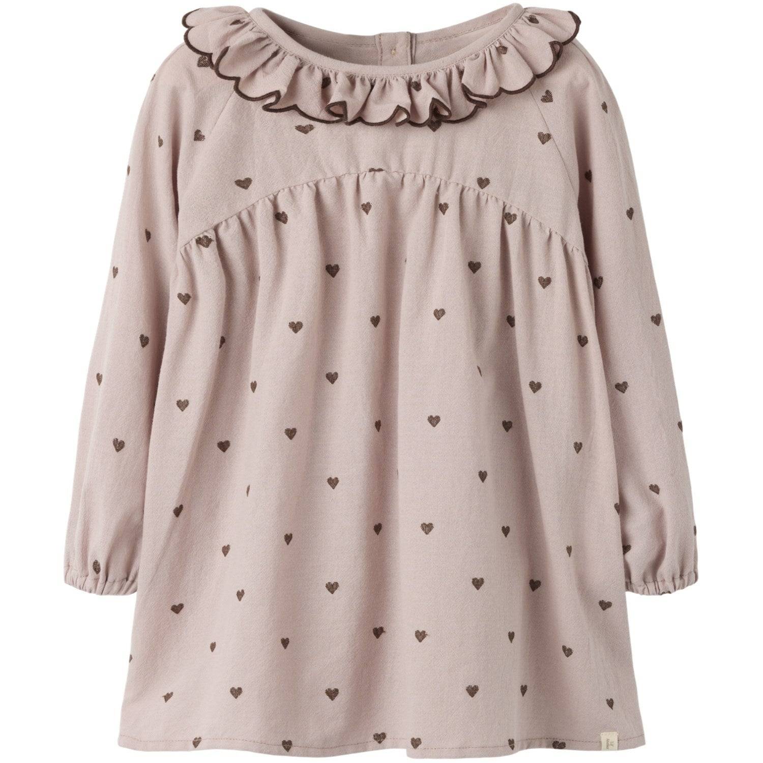 Lil'Atelier Bark Nmfseanne Ls Loose Kjole Lil Str. 92