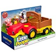 Mattel BBC05 Fisher Price Little People bondgård traktor med figur bonde ko gris och melodi