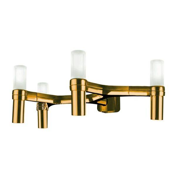 Crown 4 Væglampe Guld Belagt.