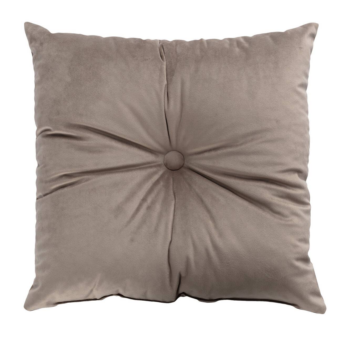 Velour kudde, Damm brun, 40 x 40 cm , Velvet