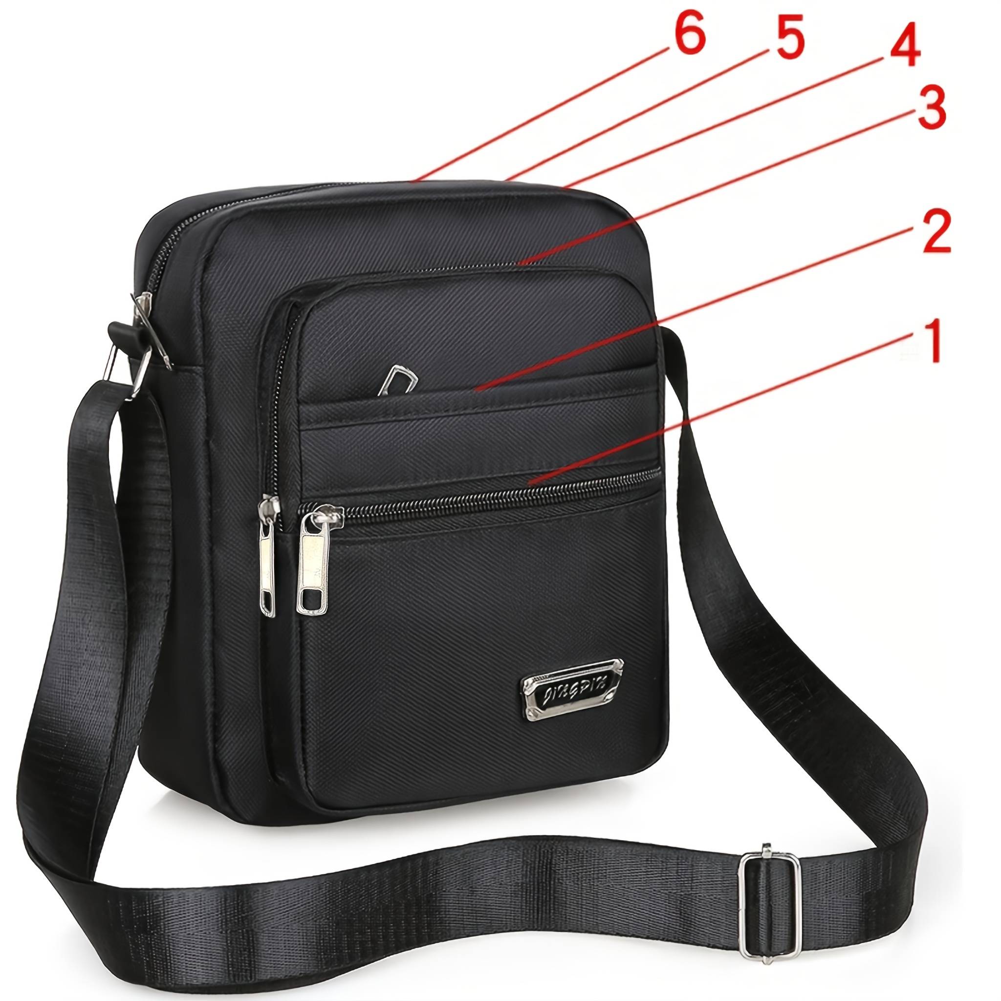 TEMU Autumn And Winter Men's Crossbody Bag, Korean Style Casual, Large Capacity, , Single Shoulder, Diagonal Cross Bag, Men And Women, Business Wallet, Men's Crossbody Bag