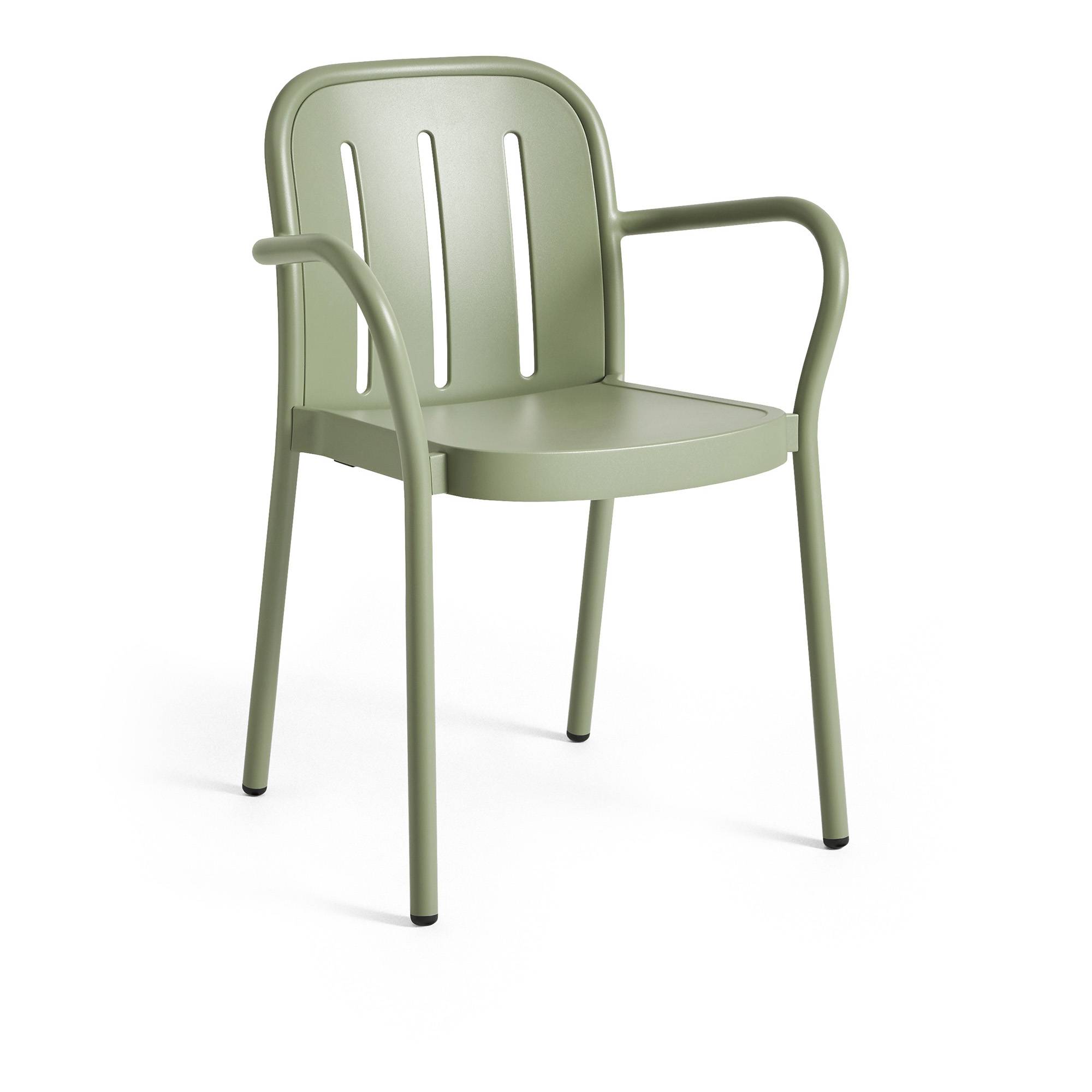 HAY - Deville Armchair Thyme Green - Matstolar utomhus - Julien Renault - Metall