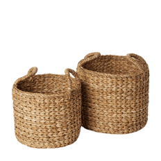 Åhléns Home Flätade korgar, 2-pack Förvaring Beige ONESIZE